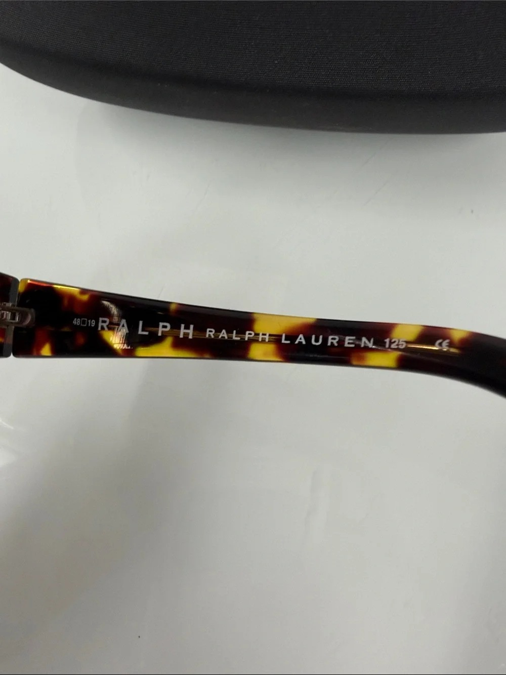 Vintage Ralph Lauren Tortoiseshell Oval Sunglasses with Brown Lenses 90's